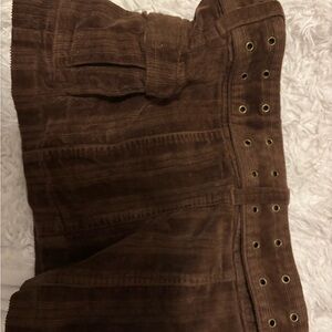 Urban Outfitters Brown Corduroy Mini Skirt